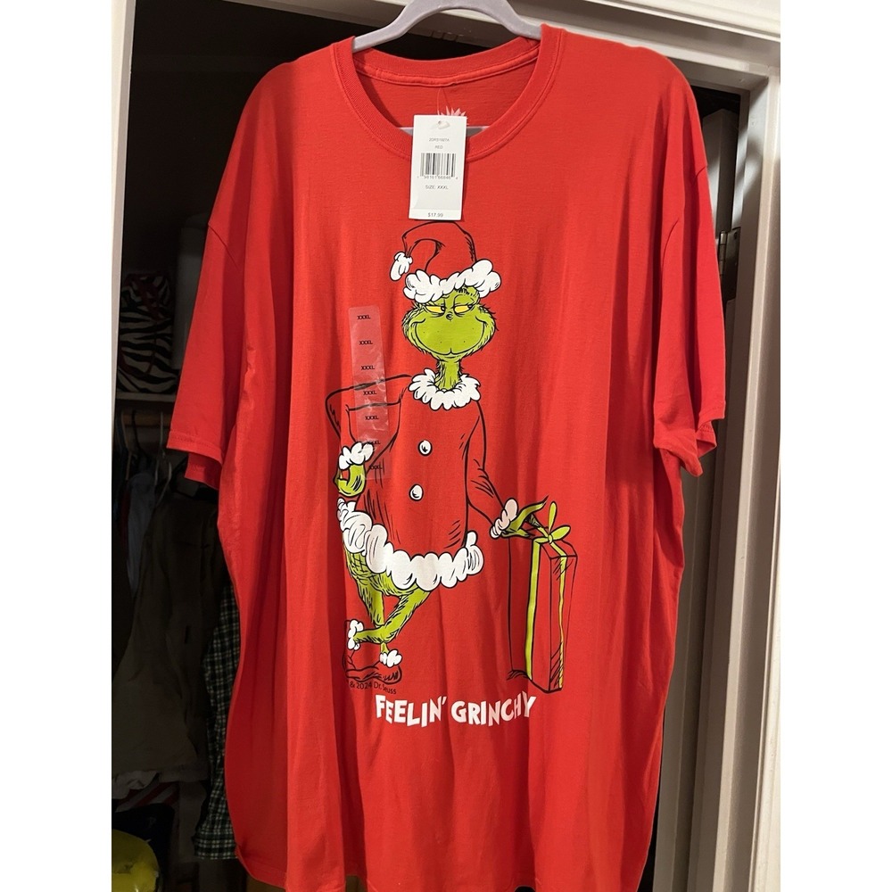 Hybrid 3X Red Grinch Shirt NWT‎ Short sleeve